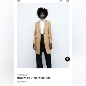 Zara coat medium size